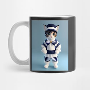 Sailor Cat - Modern digital art Mug